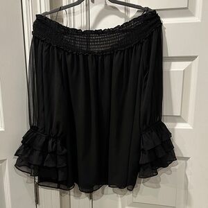 CeCe Black Blouse Size XL